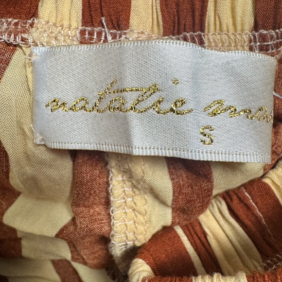 Natalie Martin Jasper shorts Thick Stripe cocoa Butter S NWOT - Picture 4 of 5